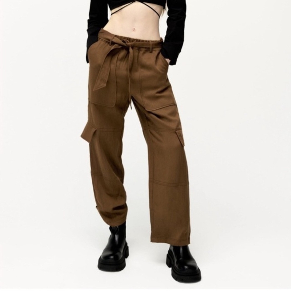 Zara brown cargo pants Size M